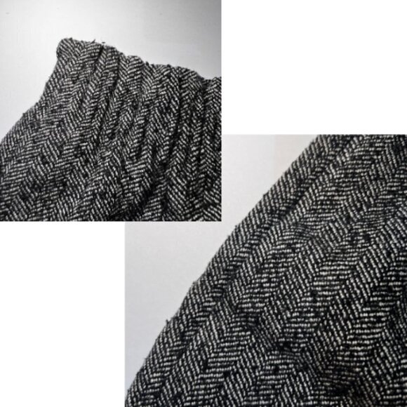 J. CREW FACTORY Wool Blend Herringbone Elastic Waist Sidewalk Skirt Size 2 - Picture 15 of 15